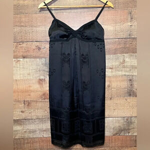 🌻M.S.S.P. Max Studio Specialty Products Black Silk blend Slip Dress size M